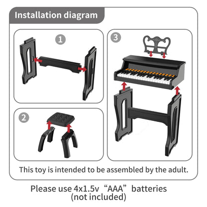 Gayuplo 37 key electronic keyboard set packaged safely for home delivery