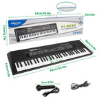 M SANMERSEN child music keyboard with compact dimensions for travel use