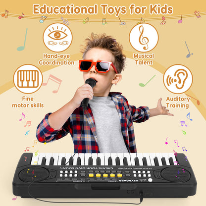 Kavana beginner electronic keyboard showing the integrated dual speaker layout