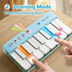 Side profile of the compact iPlay, iLearn musical instrument toy for kids.