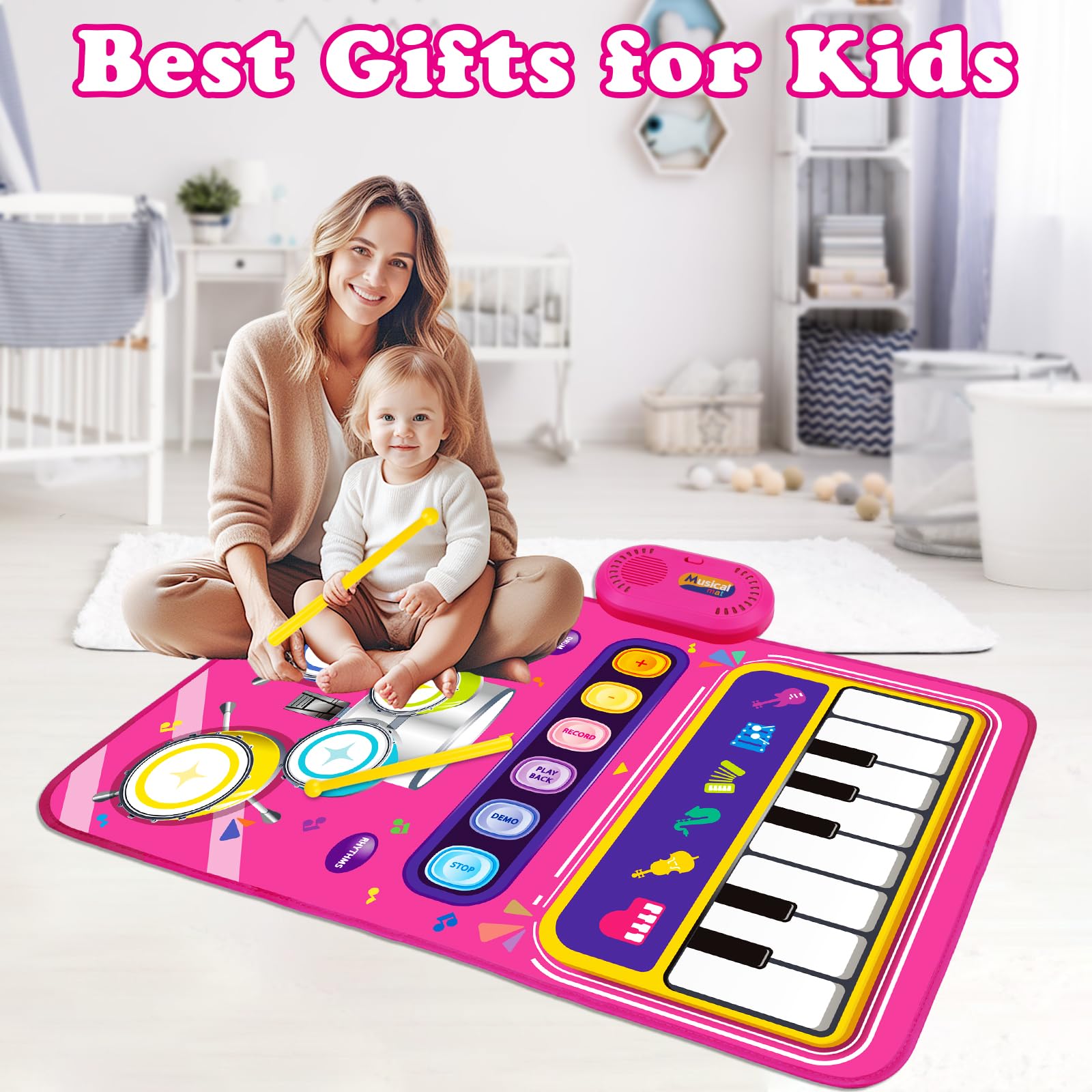 Aitbay toddler musical floor toy packaged beautifully as a first birthday gift option
