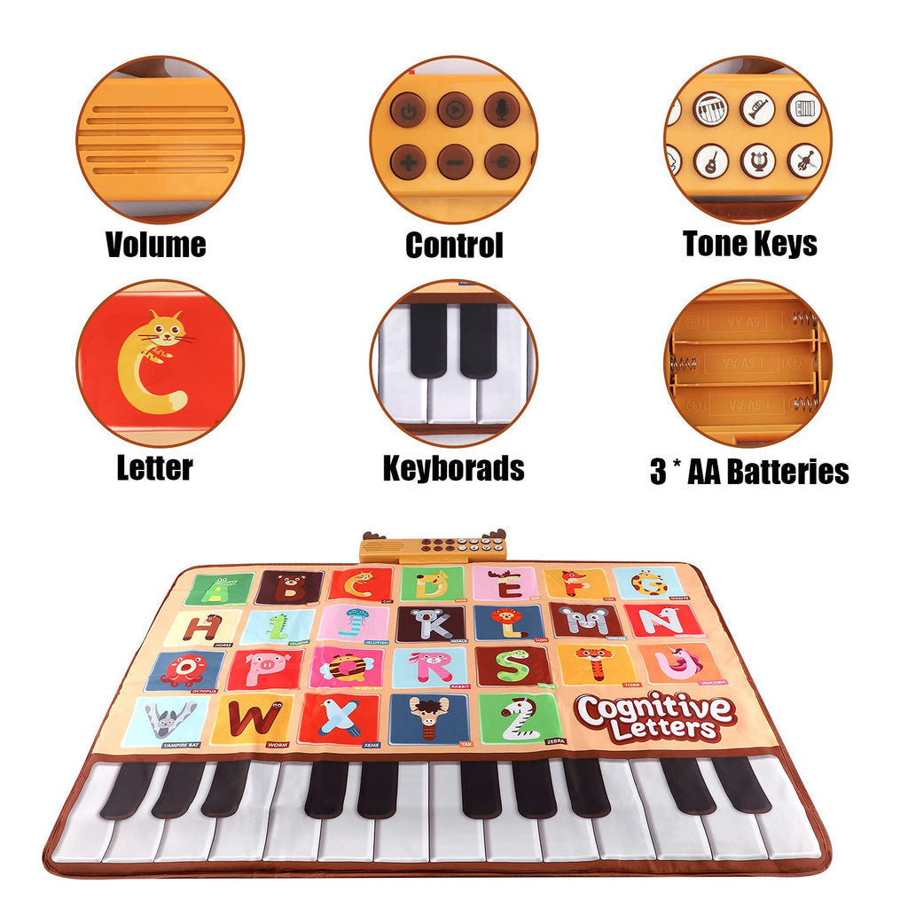 Bluejay musical keyboard mat sound control module and instrument selection keys