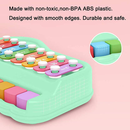 Kidara battery free acoustic baby piano xylophone setup display view