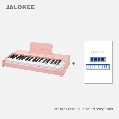 Premium wooden miniature digital piano for toddlers with songbook accessory