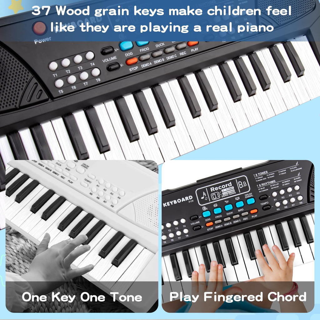 M SANMERSEN electronic children musical toy portable keyboard layout with tone selection buttons