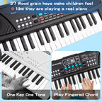 M SANMERSEN electronic children musical toy portable keyboard layout with tone selection buttons