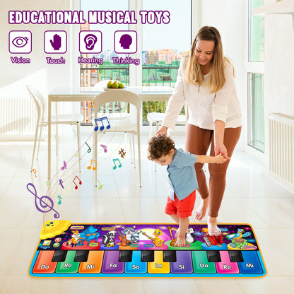 Packaging layout of the authentic imported musical learning toy for young boys and girls.