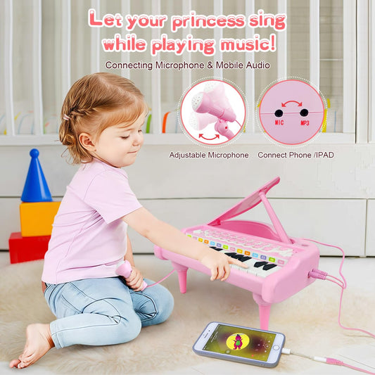 Love And Mini electronic toddler keyboard package with integrated instrument sound buttons