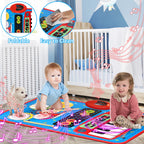 Full layout view of the premium imported interactive floor toy spread across a playroom floor ready for sensory play