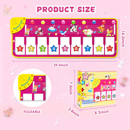 M SANMERSEN purple play mat showcasing the battery compartment back panel view