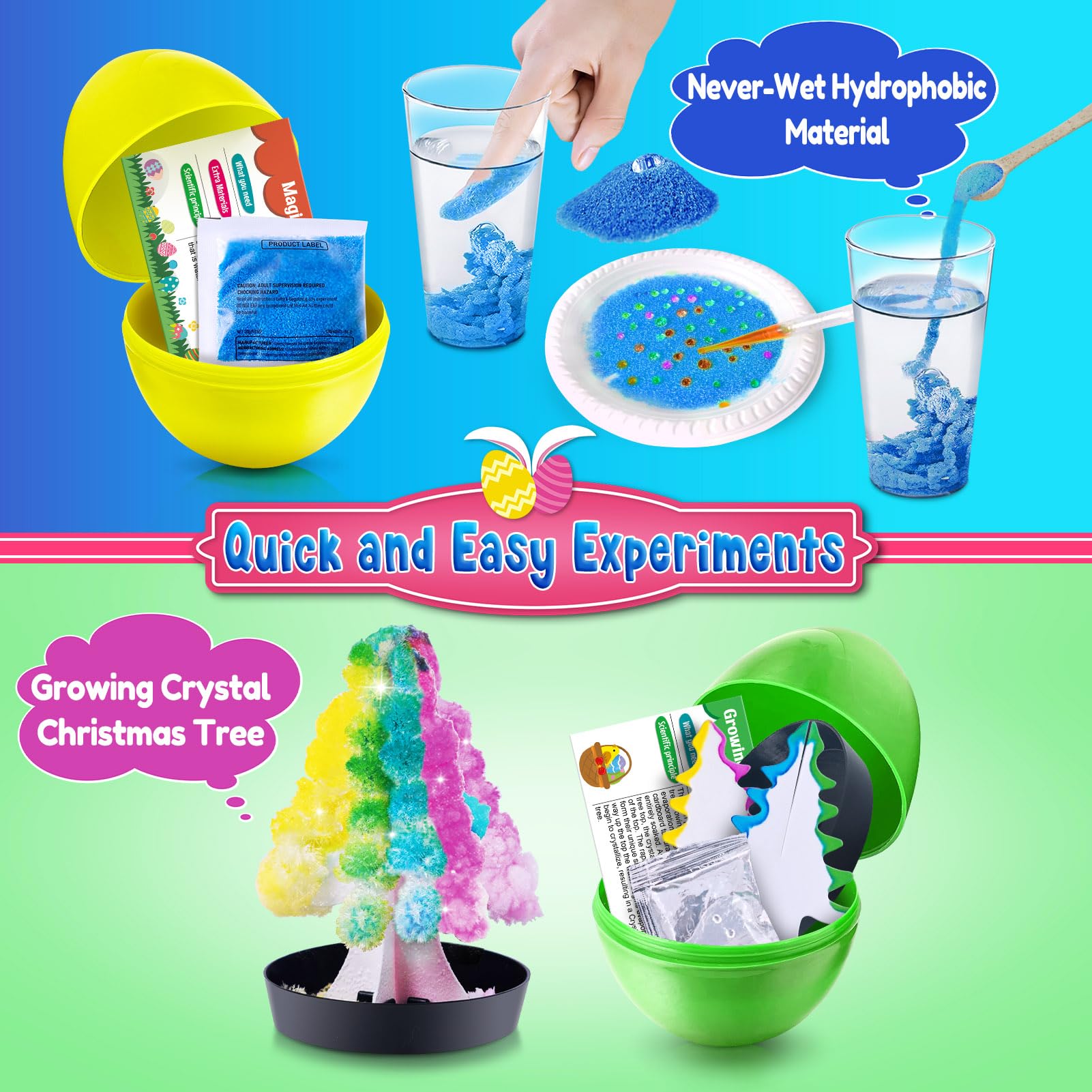 Close up of the well-illustrated step-by-step instruction manual included in the UNGLINGA science set.
