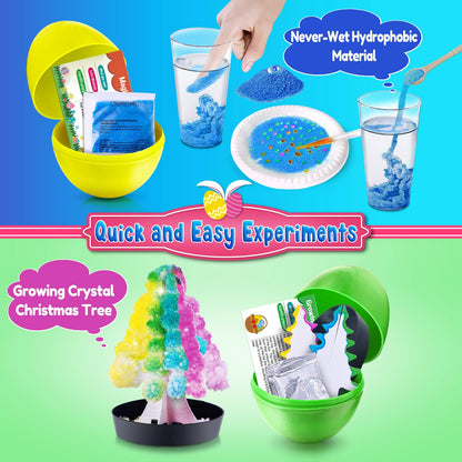 Close up of the well-illustrated step-by-step instruction manual included in the UNGLINGA science set.