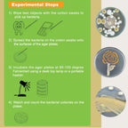 Six inch sterile cotton sample collection swabs in protective sealed packaging pouches