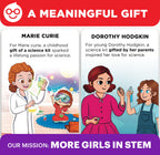 Step by step illustrated educational guide book included in the Doctor Jupiter girls kit.