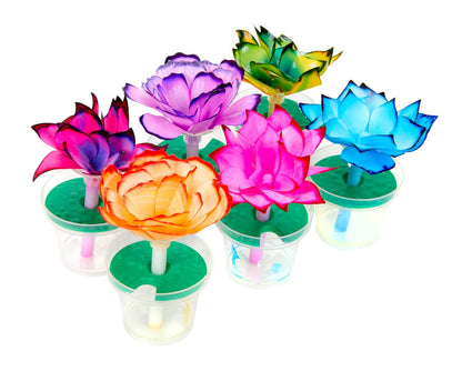 White coffee filter refill demonstration for continuous paper flower crafting