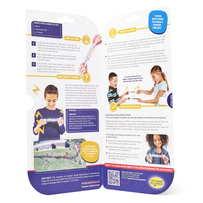 Steve Spangler Science Energy Stick packaging displaying the official USA imported STEM logo
