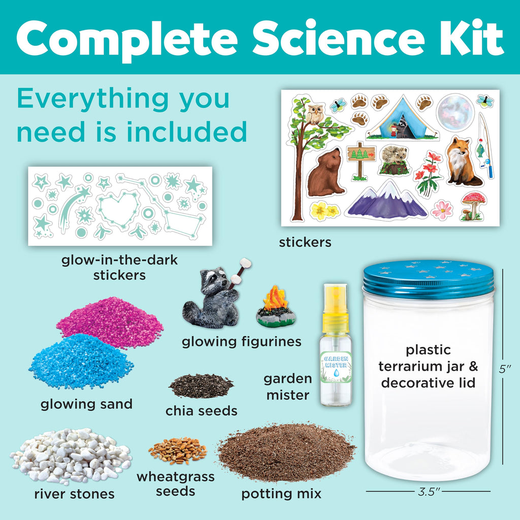 Side profile of the educational craft kit box emphasizing the age recommendation and the two full plant life cycles feature.