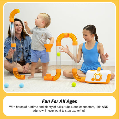 Fat Brain Toys STEM set accessories showing a full expansion layout for advanced architectural builds.