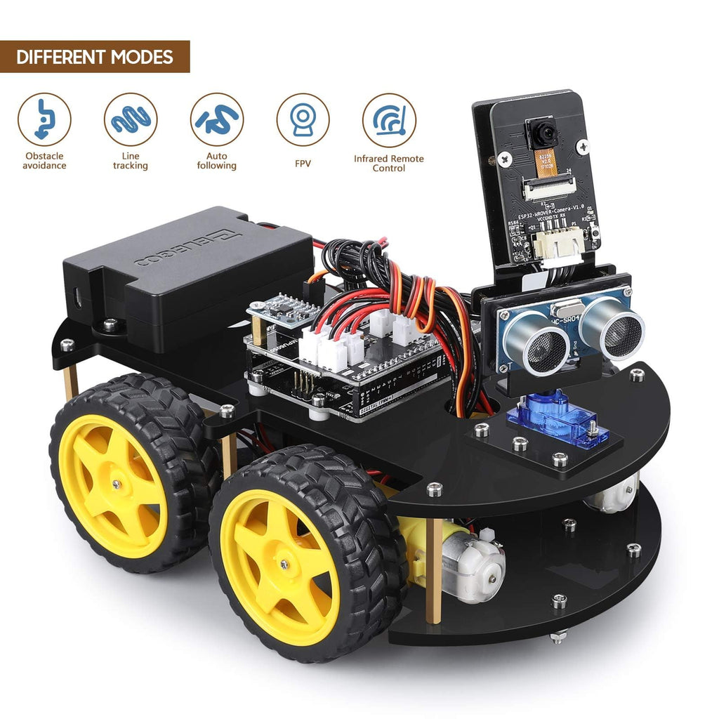 Side view of the premium acrylic dual deck chassis design for the V4 electronic car kit
