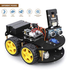Side view of the premium acrylic dual deck chassis design for the V4 electronic car kit