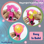 Step by step illustrated instruction manual included inside the Butterfly EduFields educational package