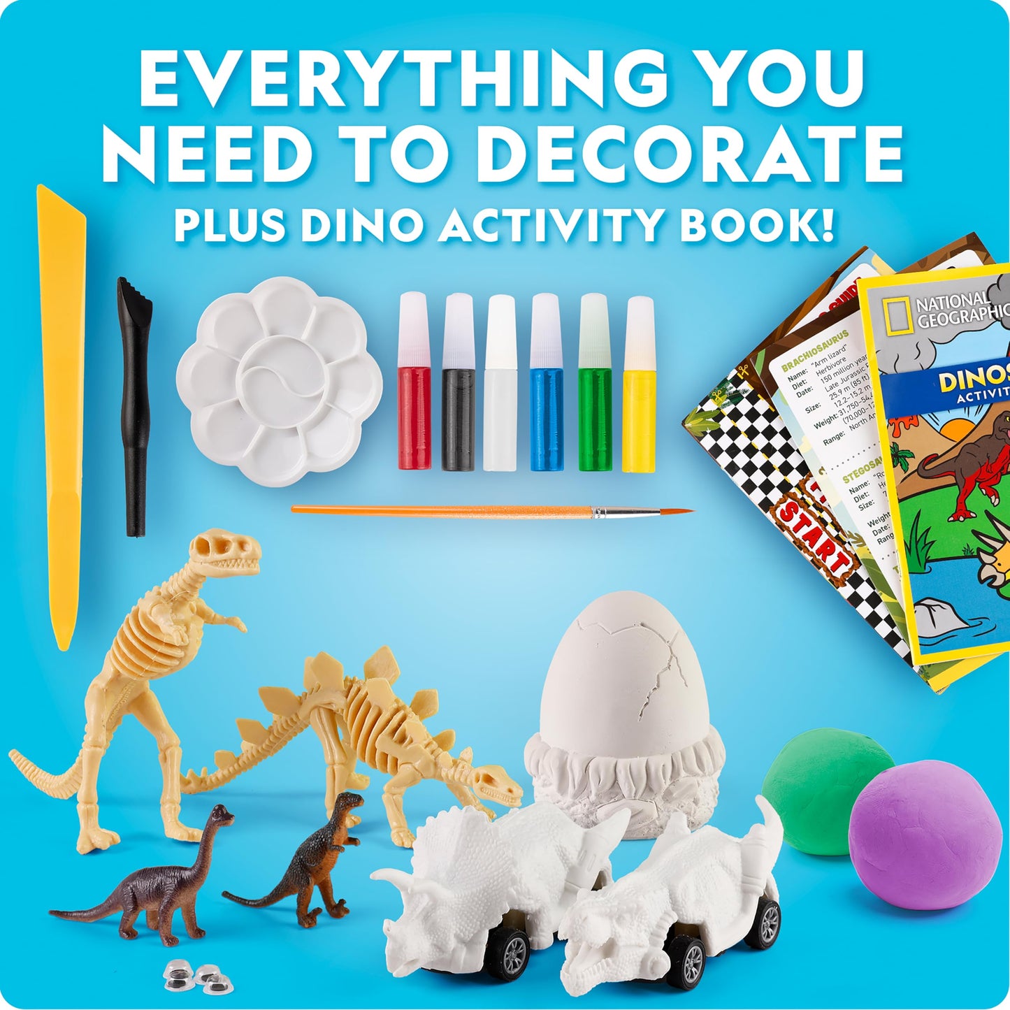 Non toxic modeling clay being shaped into a prehistoric dinosaur figure