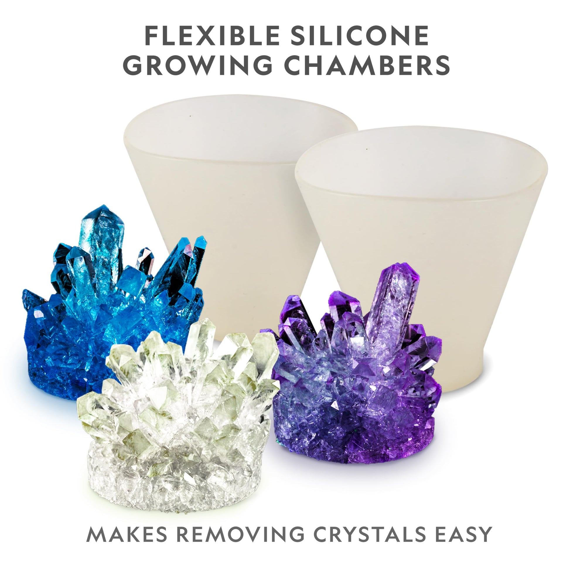 Glow in the dark crystal variety shining brightly in a dark room environment