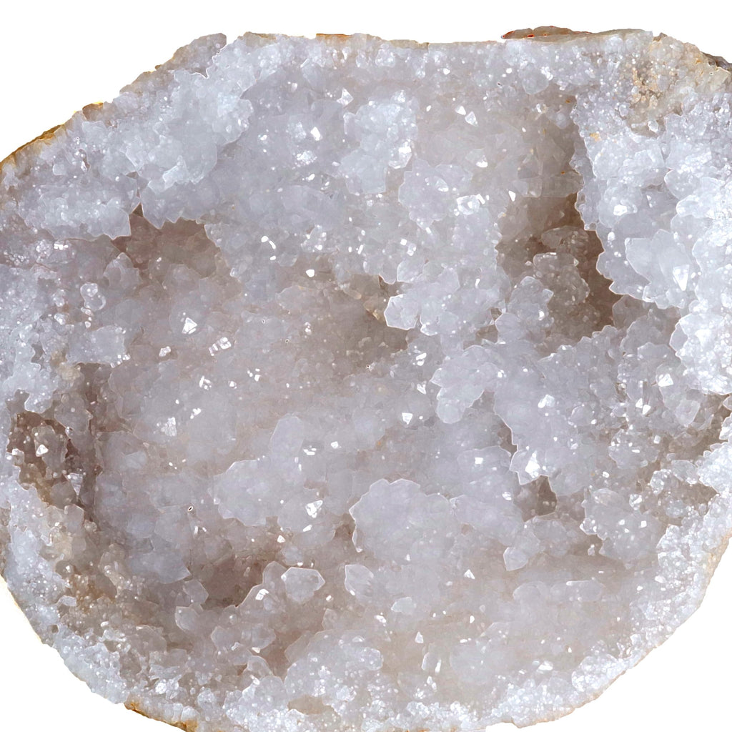 Assorted authentic geode rocks demonstrating the medium size variation between one and one and a half inches.
