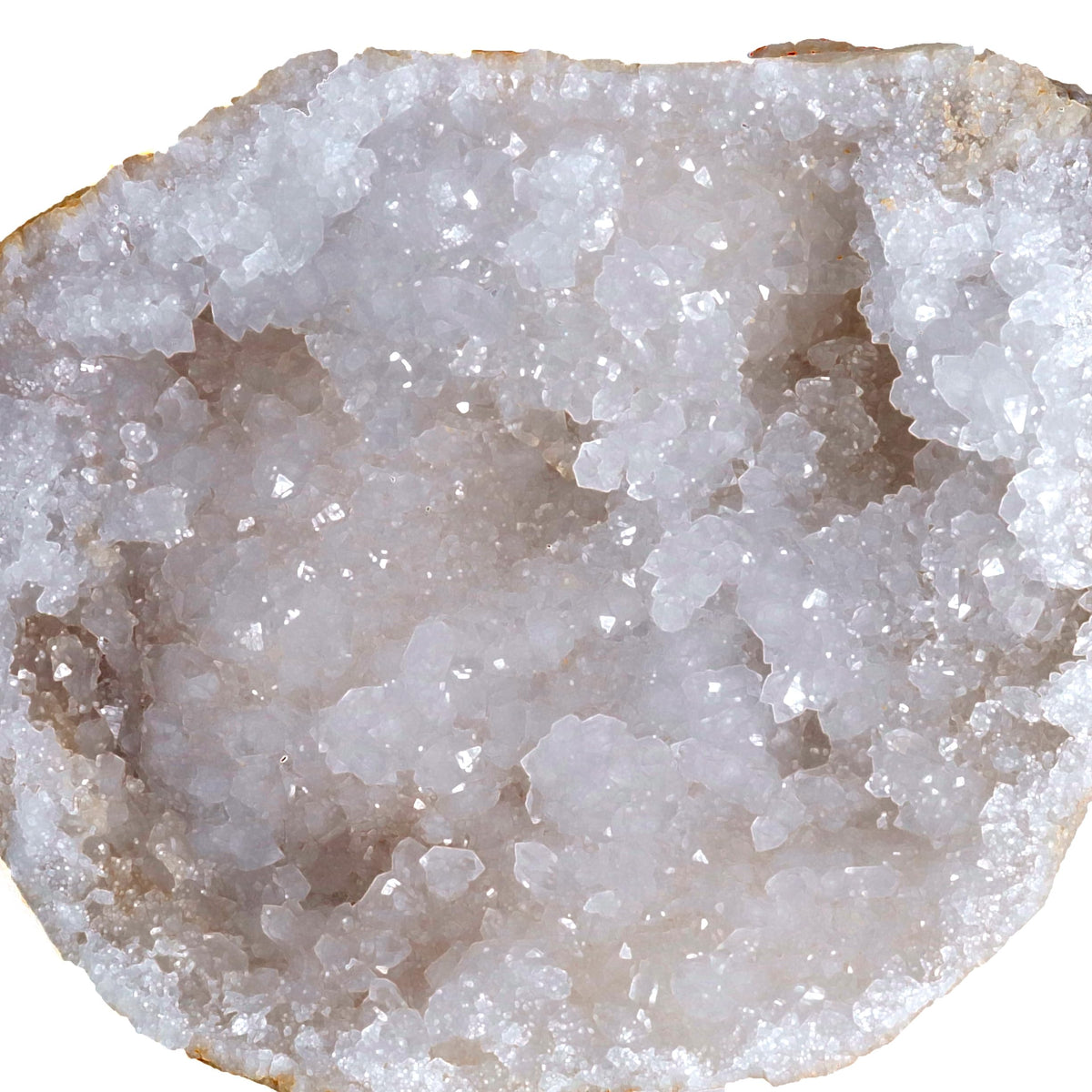 Assorted authentic geode rocks demonstrating the medium size variation between one and one and a half inches.