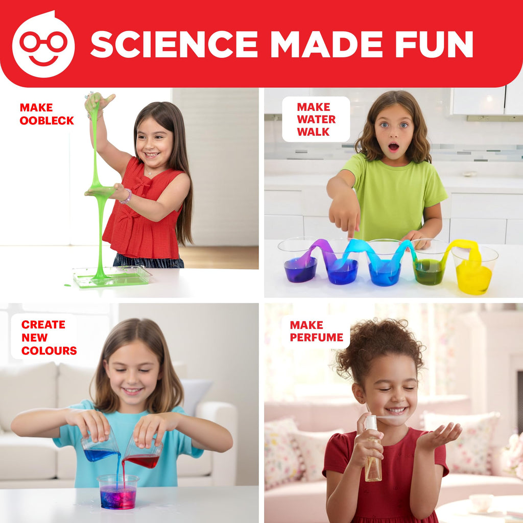 Doctor Jupiter Girls First Science Kit close up of safe chemical powders