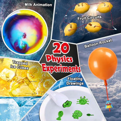 Step by step illustrated manual page included in the UNGLINGA STEM educational set