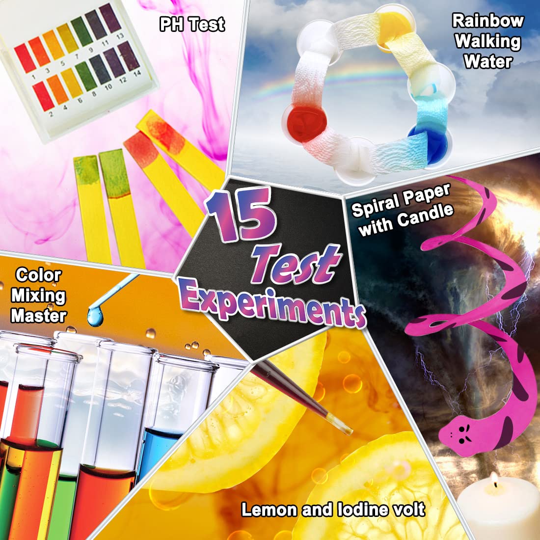 Fruit circuits and balloon rocket components laid out from the UNGLINGA laboratory kit