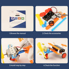 Wind-powered truck craft model constructed from the imported BeAndge science activities kit