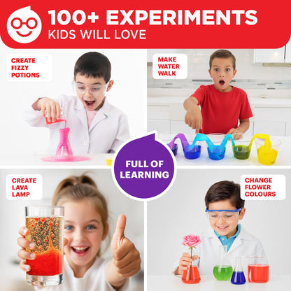 Child-safe food-grade chemical reagents included in the Doctor Jupiter science set
