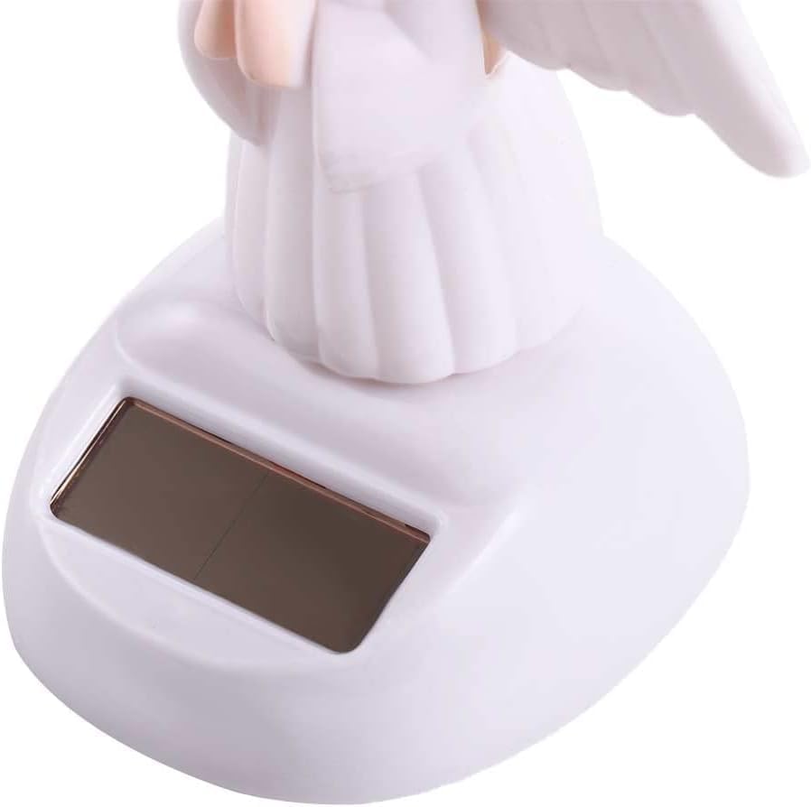 Galyacht zero maintenance solar shaking hand doll close up view of angel wings