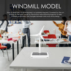 Side profile of Kisangel renewable energy teaching tool showing the connection rod setup