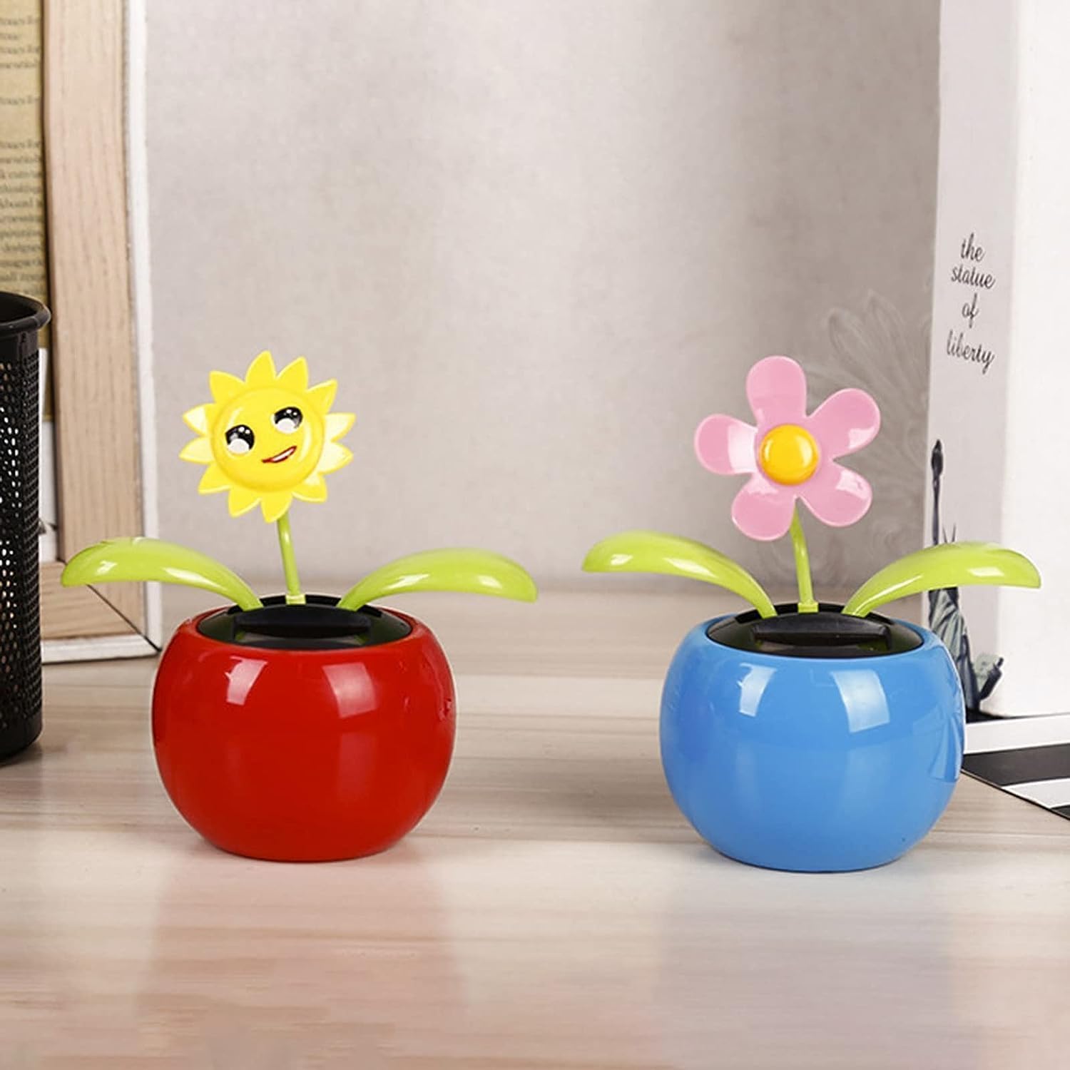 Charming red ladybug solar vehicle accessory packaged for gifting friends