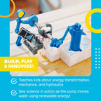 4M Green Science educational toy kit showing the product operating indoors using battery power source