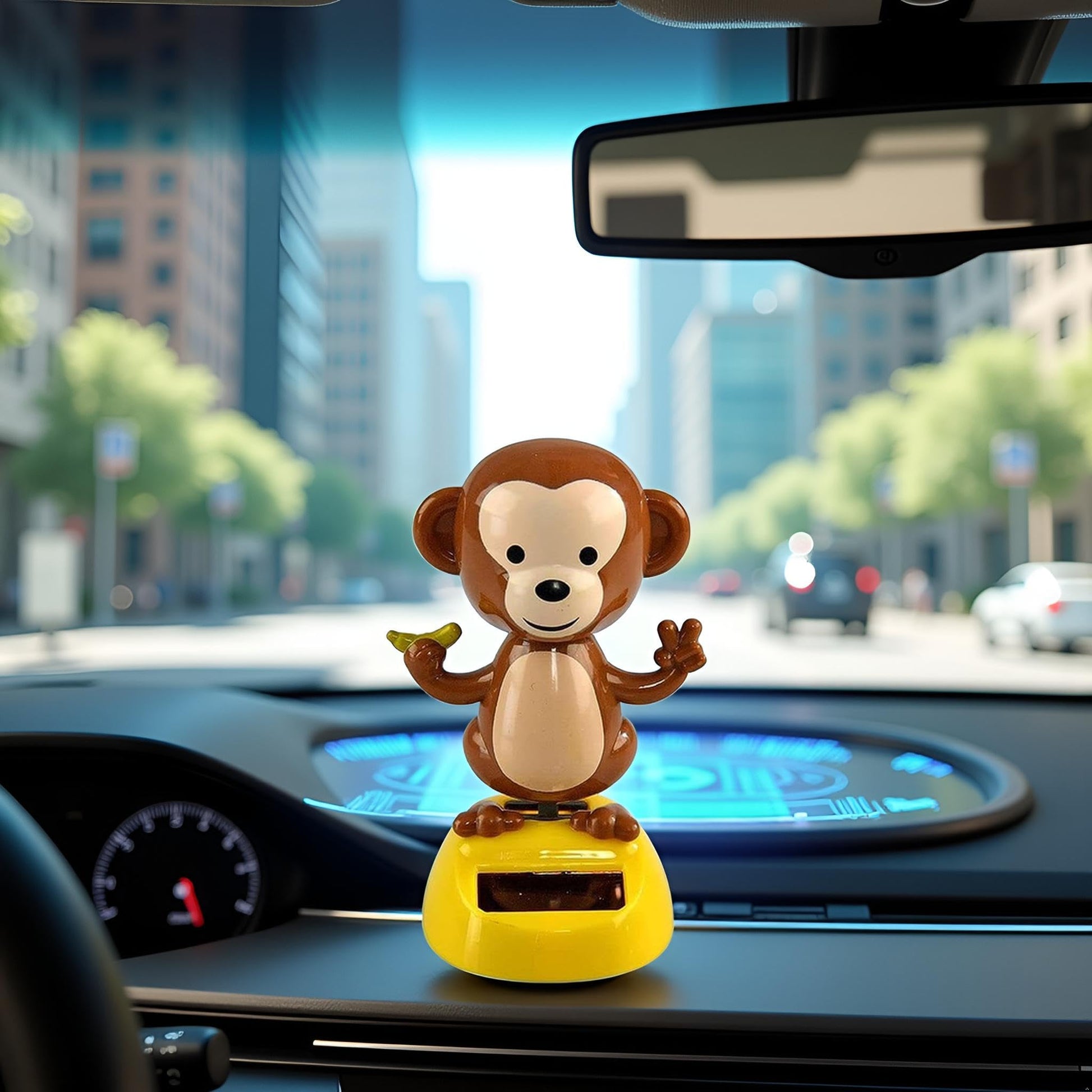 BWESOO solar powered monkey desktop decoration lifestyle presentation
