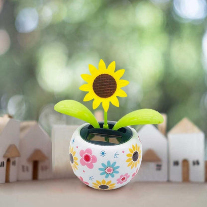 JJLFresheners solar powered swinging flower toy dancing under direct light source