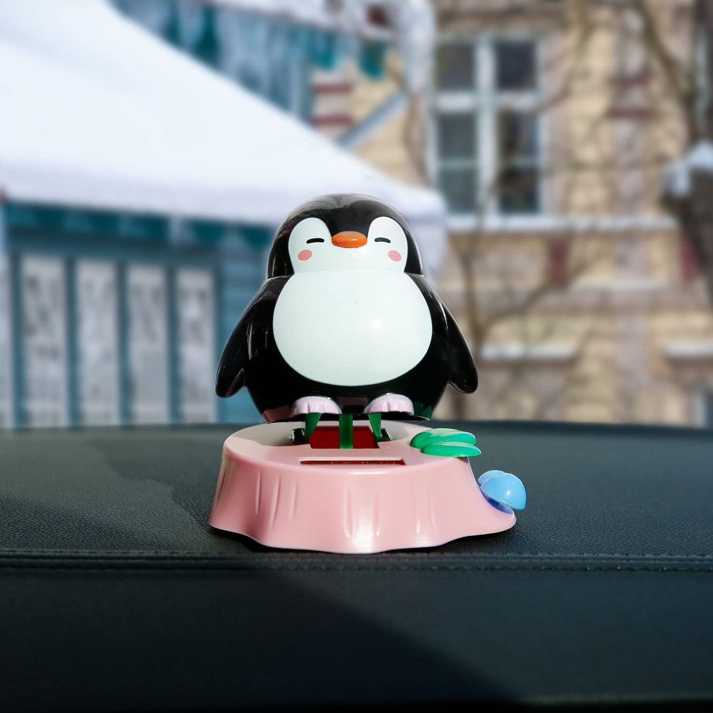 Authentic USA imported solar powered shaking animal toy for vehicle interior enhancement
