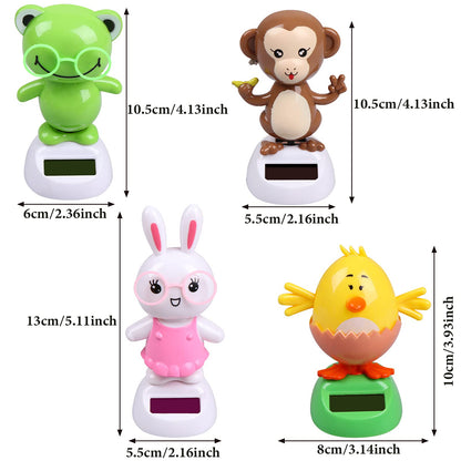 Welecom animated bobblehead monkey toy swinging under direct natural sunlight.