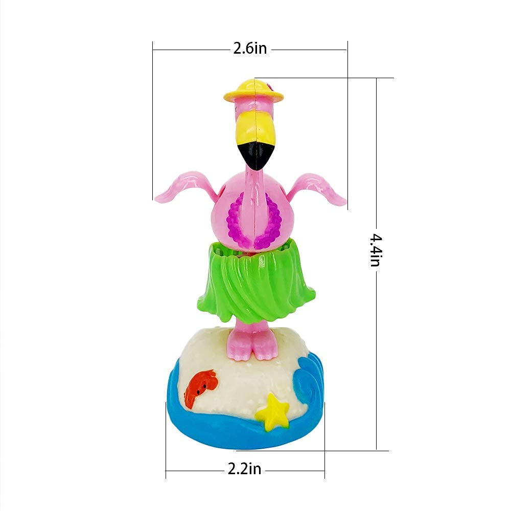 YGMONER imported solar powered car interior decoration package including one premium flamingo doll variant B