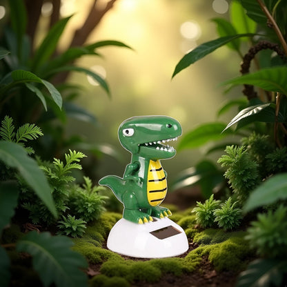 Juroicessry authentic imported solar dancing dinosaur packaging contents for home decoration.