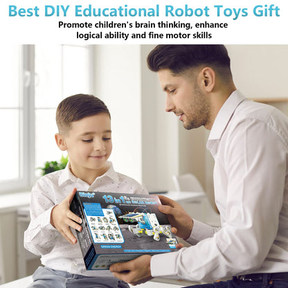 Step by step illustrated english installation manual showing robotic assembly procedures