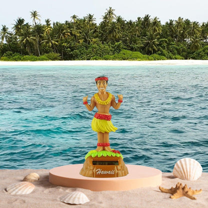 KC Hawaii Shaka Kane solar doll with adhesive backing designed for automotive interior decoration.