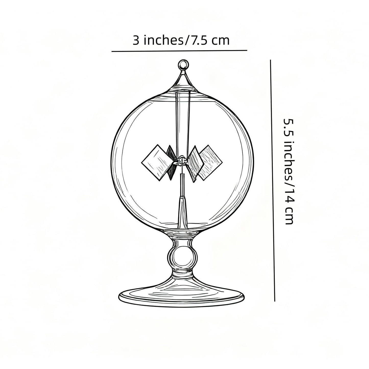 DORAMI solar powered kinetic desk toy demonstrating thermodynamics in a modern living room