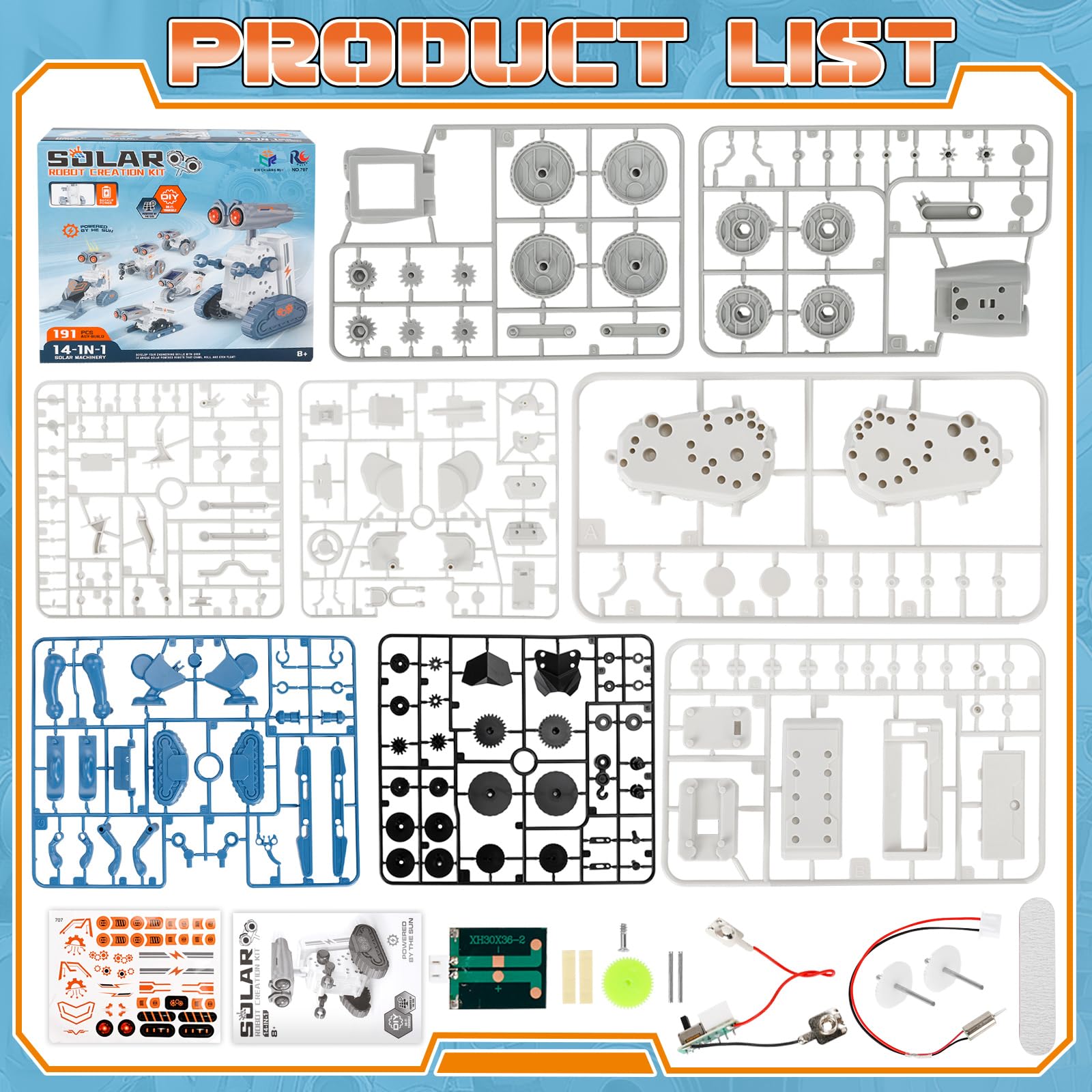 Lovinkiki educational toy set demonstrating the dual power options of solar energy and backup battery operation.