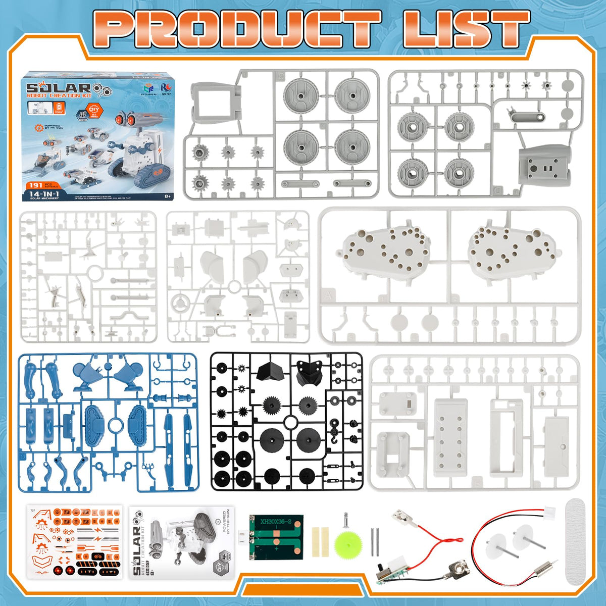 Lovinkiki educational toy set demonstrating the dual power options of solar energy and backup battery operation.