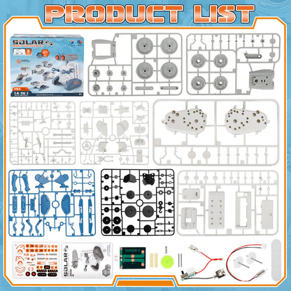 Lovinkiki educational toy set demonstrating the dual power options of solar energy and backup battery operation.